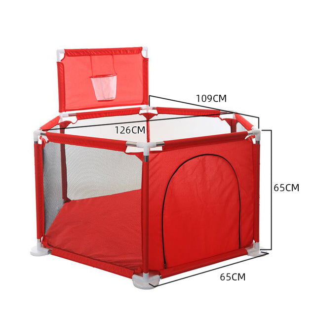 Barrière de jeu avec tente pour enfants, piscine à balles sécurisée anti-éclatement pour bébé et tout-petit.
