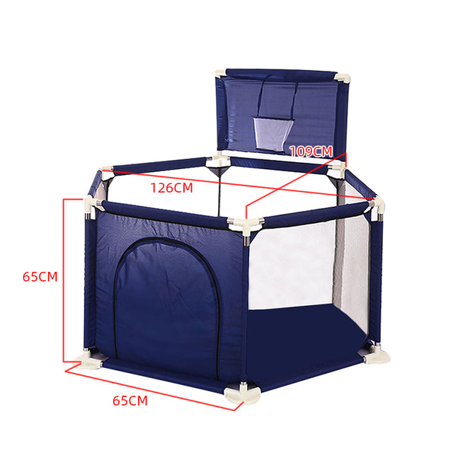 Barrière de jeu avec tente pour enfants, piscine à balles sécurisée anti-éclatement pour bébé et tout-petit.