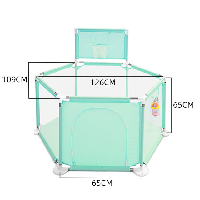 Barrière de jeu avec tente pour enfants, piscine à balles sécurisée anti-éclatement pour bébé et tout-petit.