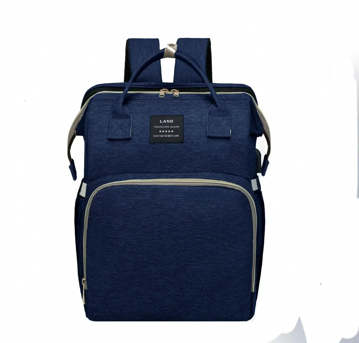 Sac à Langer pour Bébé Sac à Dos, Sacs à Langer Grande Capacité, Sac à Langer de Voyage Portable Avec Lit Pliable, Sac à Dos pour Lit Bébé