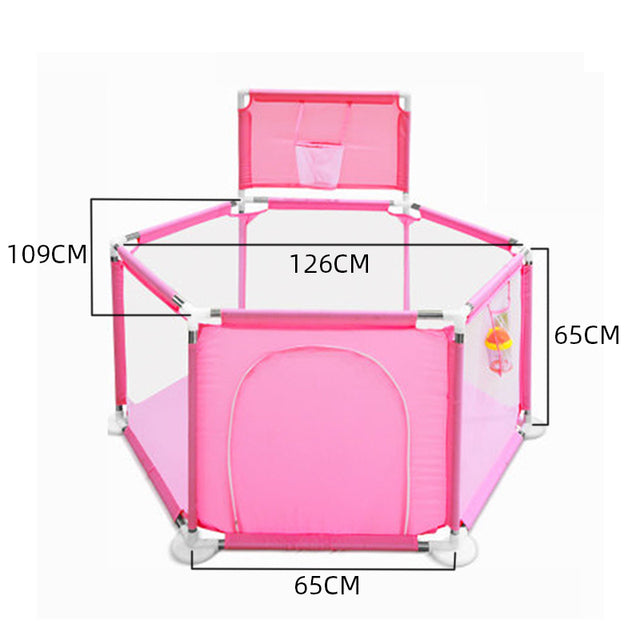 Barrière de jeu avec tente pour enfants, piscine à balles sécurisée anti-éclatement pour bébé et tout-petit.