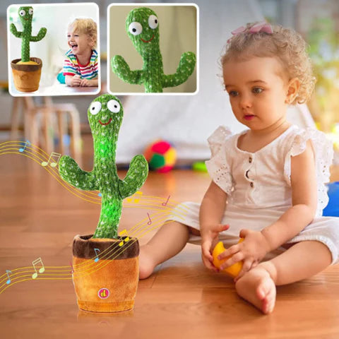 Cactus magique parlant, qui danse, se balance, chante et répète tout ce que vous dites en tremblant de façon amusante !