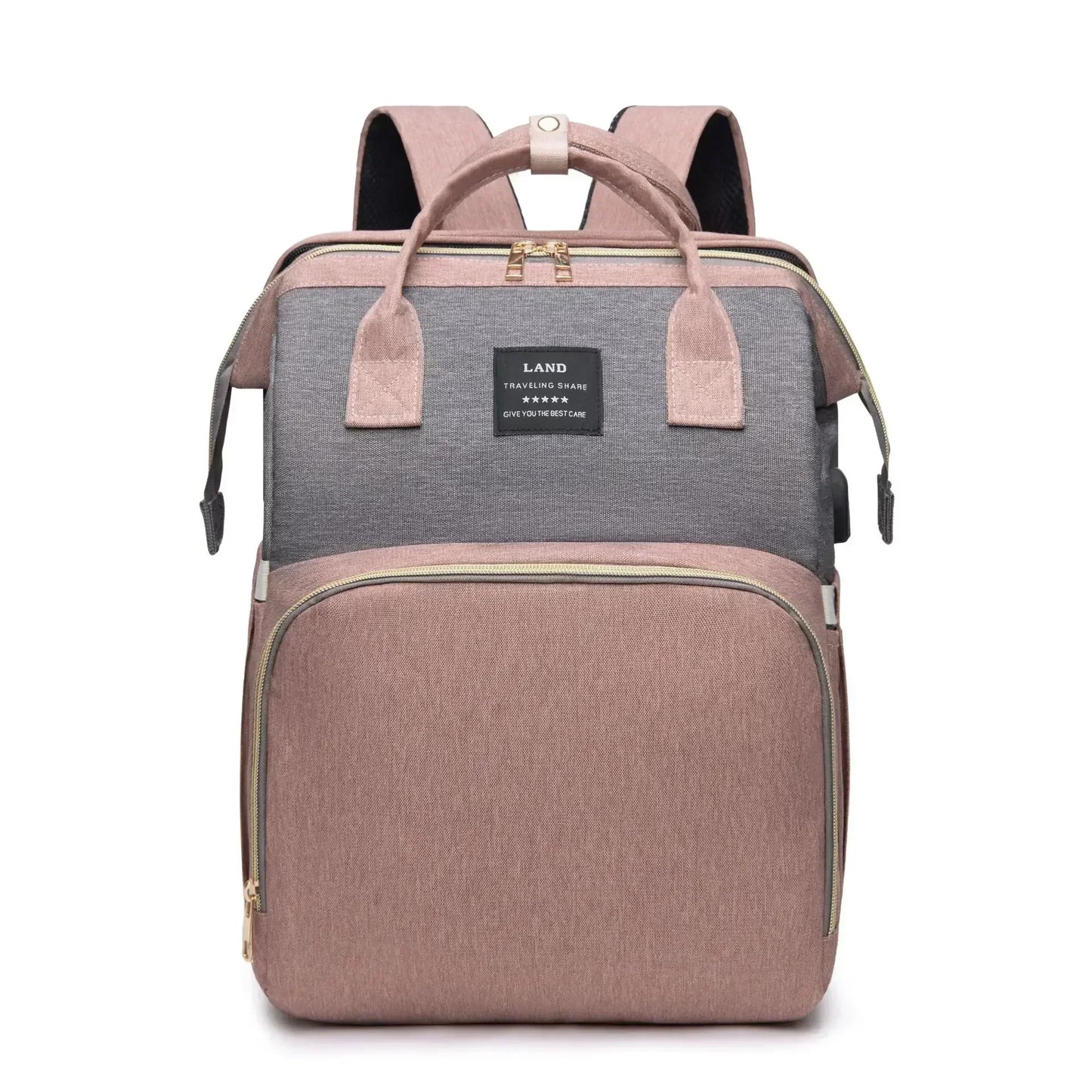 Sac à Langer pour Bébé Sac à Dos, Sacs à Langer Grande Capacité, Sac à Langer de Voyage Portable Avec Lit Pliable, Sac à Dos pour Lit Bébé